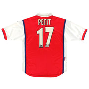 1998-99 Arsenal Nike Heimtrikot Petit #17 XL
