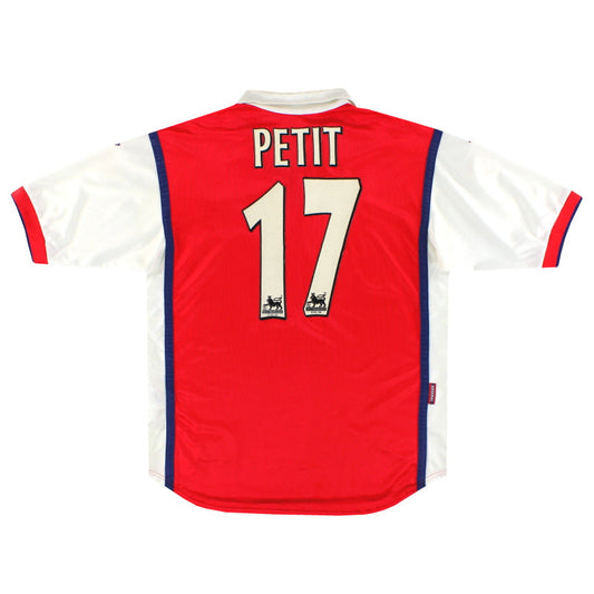1998-99 Arsenal Nike Home Shirt Petit #17 S