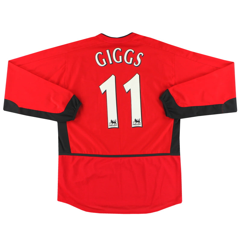 2002-04 Manchester United Nike Heimtrikot Giggs #11 Langarm M
