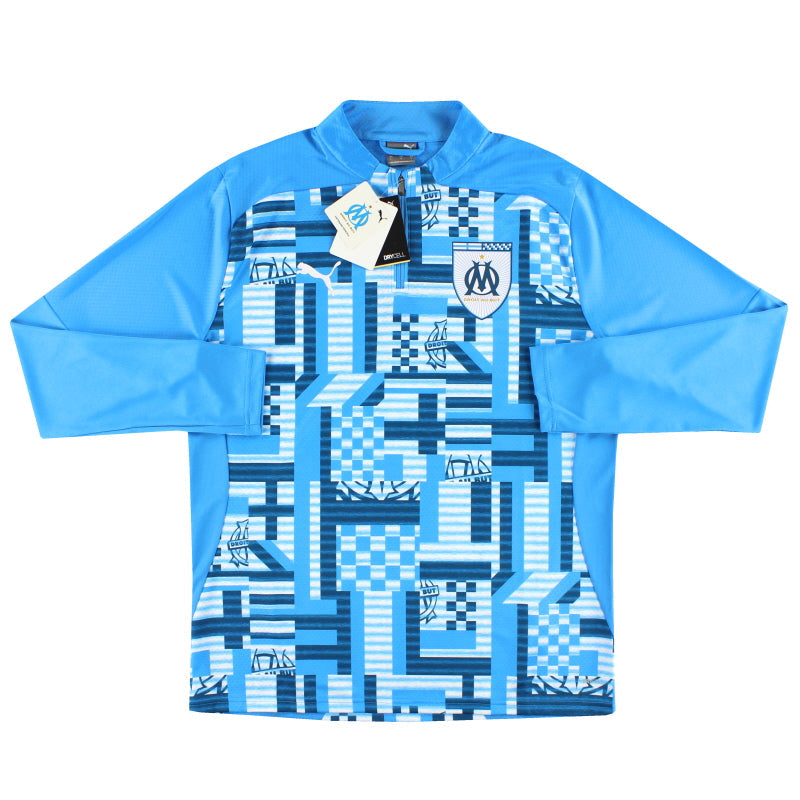 2024-25 Marseille Puma Pre-Match 1/4 Zip Trainingsoberteil *BNIB* M