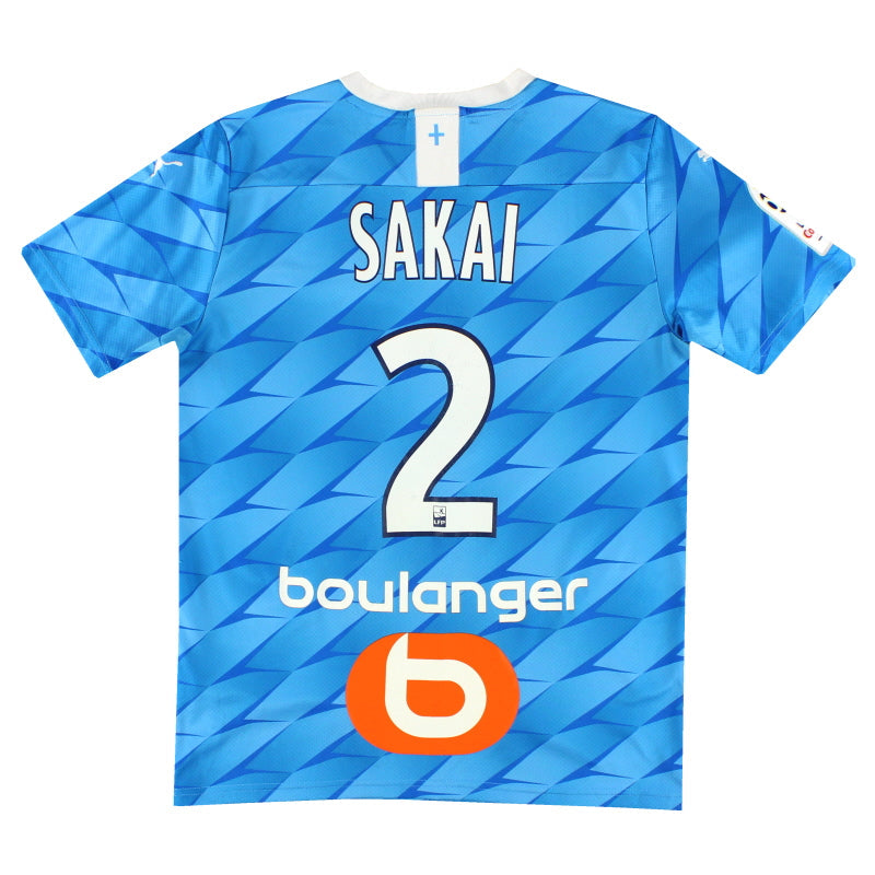 2019-20 Olympique Marseille Puma Player Issue Auswärtstrikot Sakai #2 S