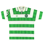 1991-92 Celtic Umbro Heimtrikot XL