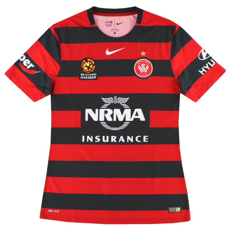 2015-16 Western Sydney Wanderers Nike Authentic Heimtrikot *Neuwertig* L