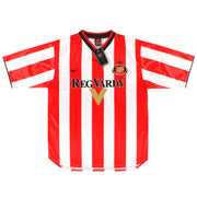 2000-02 Sunderland Nike Heimtrikot *mit Etiketten* L