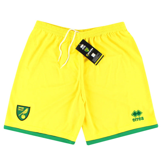 2015-16 Norwich City Errea Home Shorts *w/tags* S
