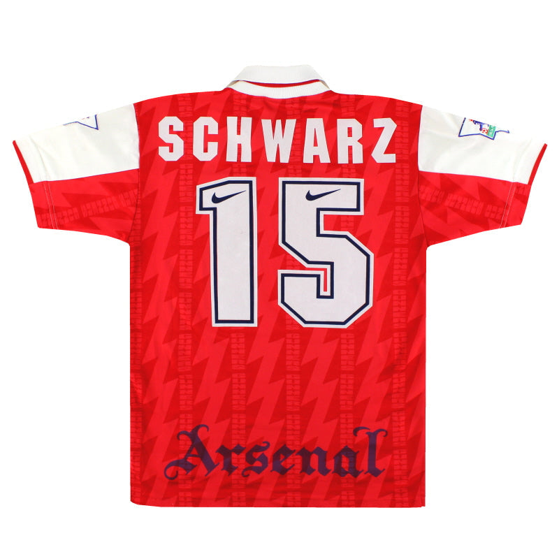 1994-95 Arsenal Nike Heimtrikot Schwarz #15 S