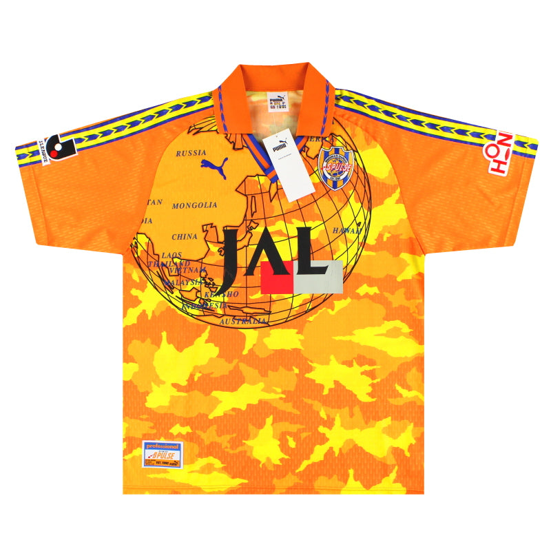 1997-98 Shimizu S-Pulse Puma Heim Trikot *mit Etikett* L