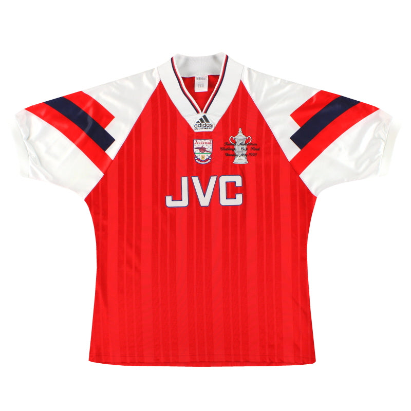 1992-94 Arsenal adidas 'Final' Home Shirt L