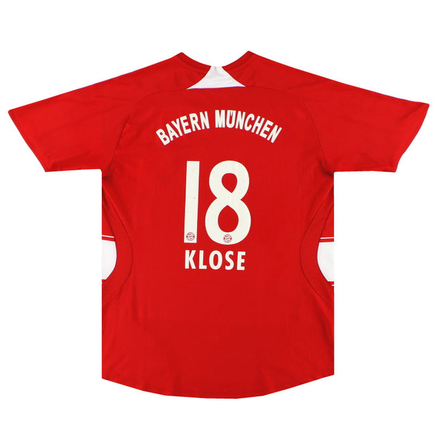 2007-08 Bayern Munich adidas Home Shirt Klose #18 M