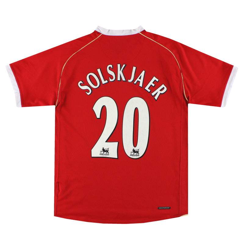 2006-07 Manchester United Nike Heimtrikot Solskjaer #20 M