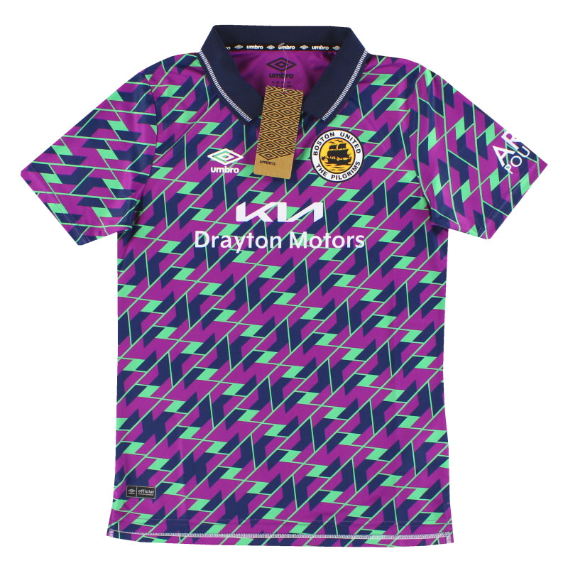 2023-24 Boston United Umbro Auswärtstrikot *BNIB* Jugend XL