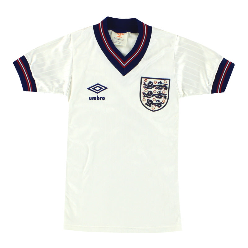 1984-87 England Umbro Heimtrikot Gr. Y