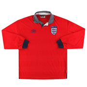 1999-01 England Umbro Player Issue Auswärtstrikot L/S L