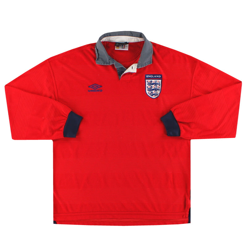 1999-01 England Umbro Player Issue Auswärtstrikot L/S L