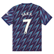 2021-22 Arsenal adidas Auswärtstrikot Saka #7 *m. Etiketten* L