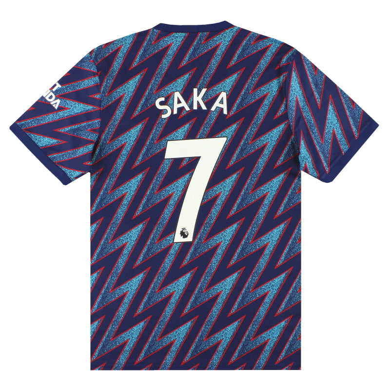 2021-22 Arsenal adidas Auswärtstrikot Saka #7 *m. Etiketten* L
