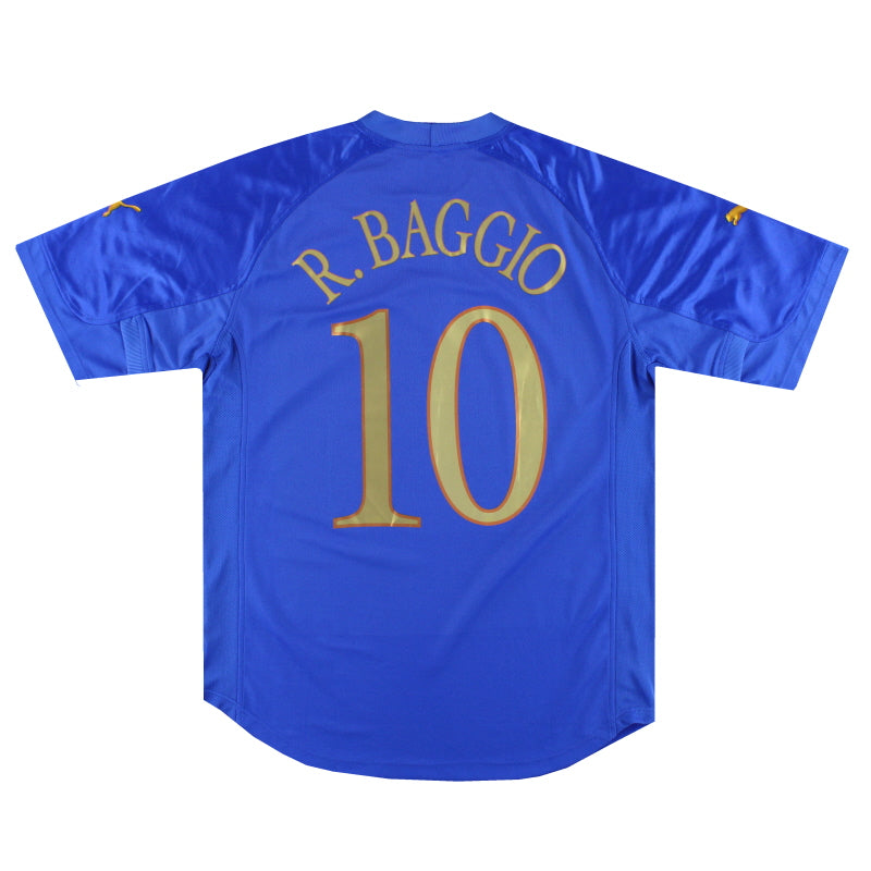 2004-06 Italien Puma Heimtrikot R.Baggio #10 *m. Etiketten* L