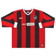 2003-04 Manchester City Reebok Auswärtstrikot Langarm XXL