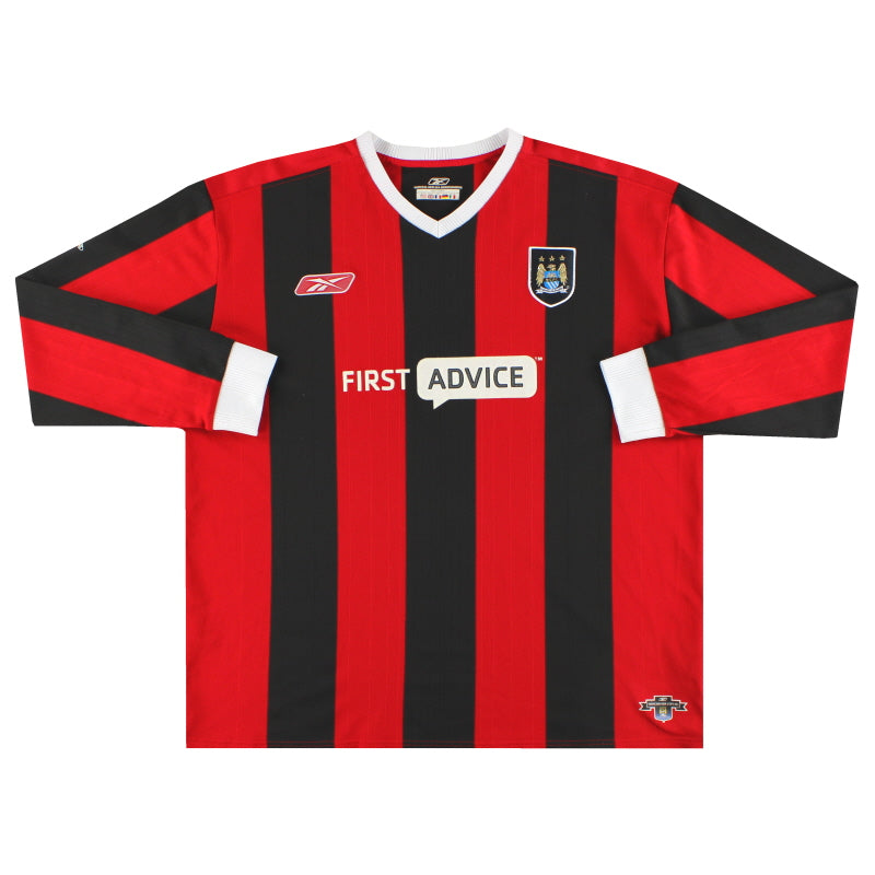 2003-04 Manchester City Reebok Auswärtstrikot Langarm XXL