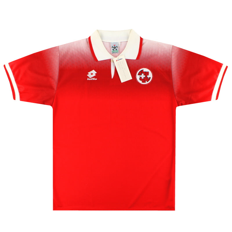 1996-98 Schweiz Lotto Heimtrikot *m. Etiketten* L