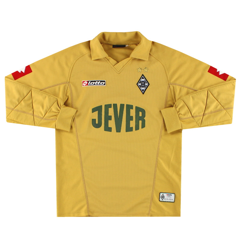 2004-05 Borussia Mönchengladbach Lotto Torwart-Trikot S 'unterschrieben'