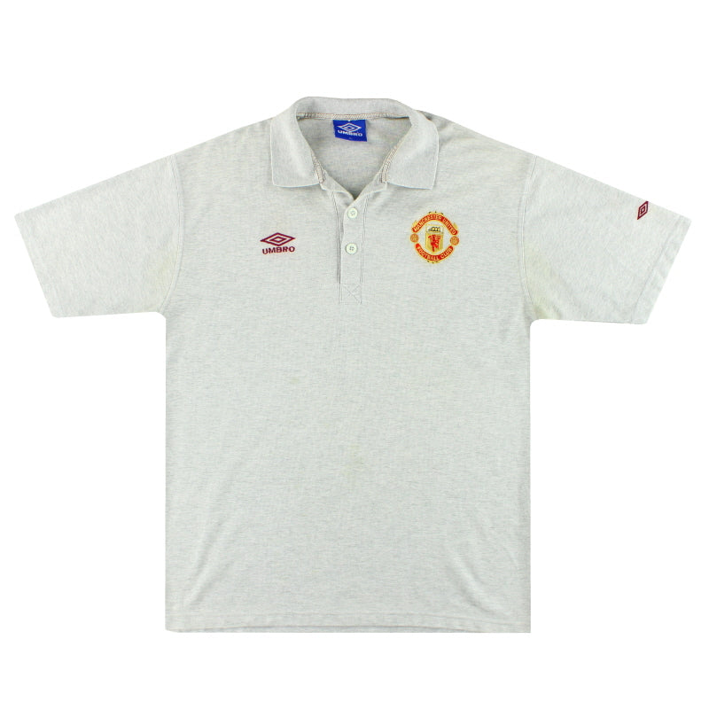1996-97 Manchester United Umbro Poloshirt XL