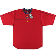 1998-00 Barcelona Nike Trainingsshirt *mit Etiketten* XL