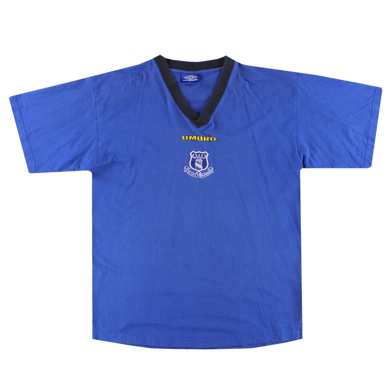 1997-99 Everton Umbro Freizeit-T-Shirt XL