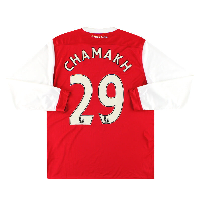 2010-11 Arsenal Nike Heimtrikot Chamakh #29 Langarm L