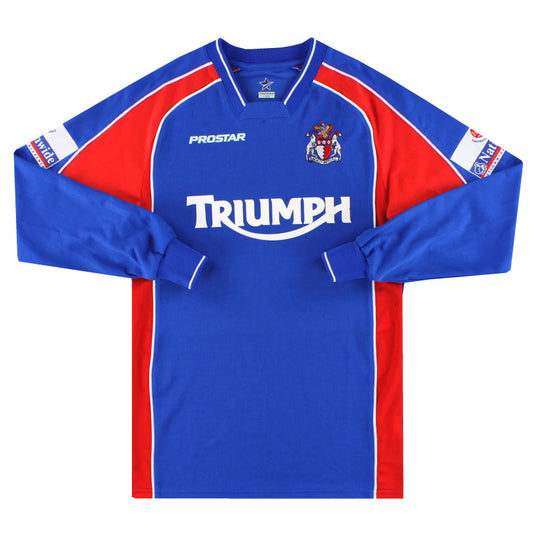2005-06 Hinckley United Prostar Home Shirt L/S XL.Boys