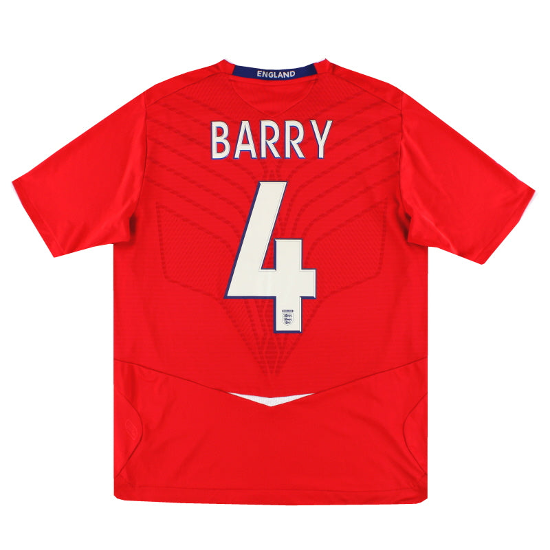 2008-10 England Umbro Auswärtstrikot Barry #4 L