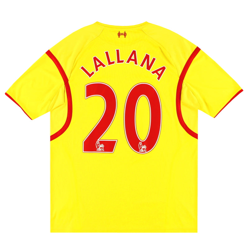 2014-15 Liverpool Warrior Auswärtstrikot Lallana #20 *Neuwertig* L
