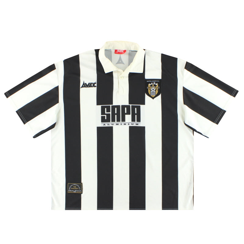 1997-99 Notts County Avec Heimtrikot XL