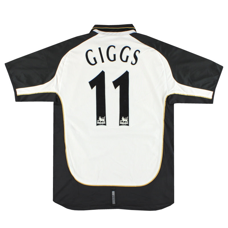 2001-02 Manchester United Umbro Centenary Wendbares Auswärtstrikot Giggs #11 L