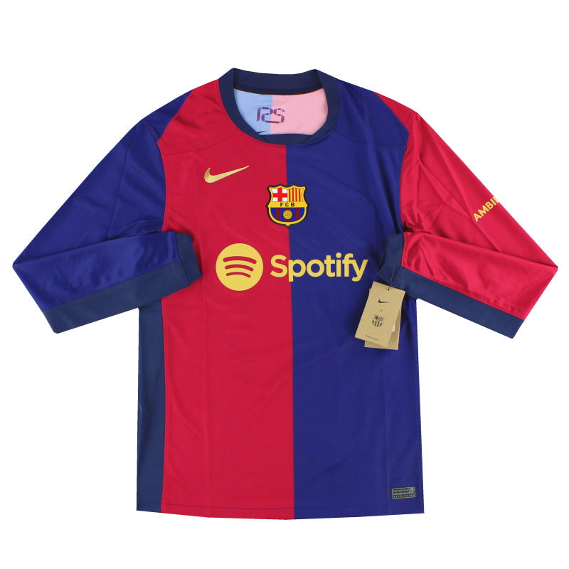 2024-25 Barcelona Nike Heimtrikot L/S *m/Etiketten*