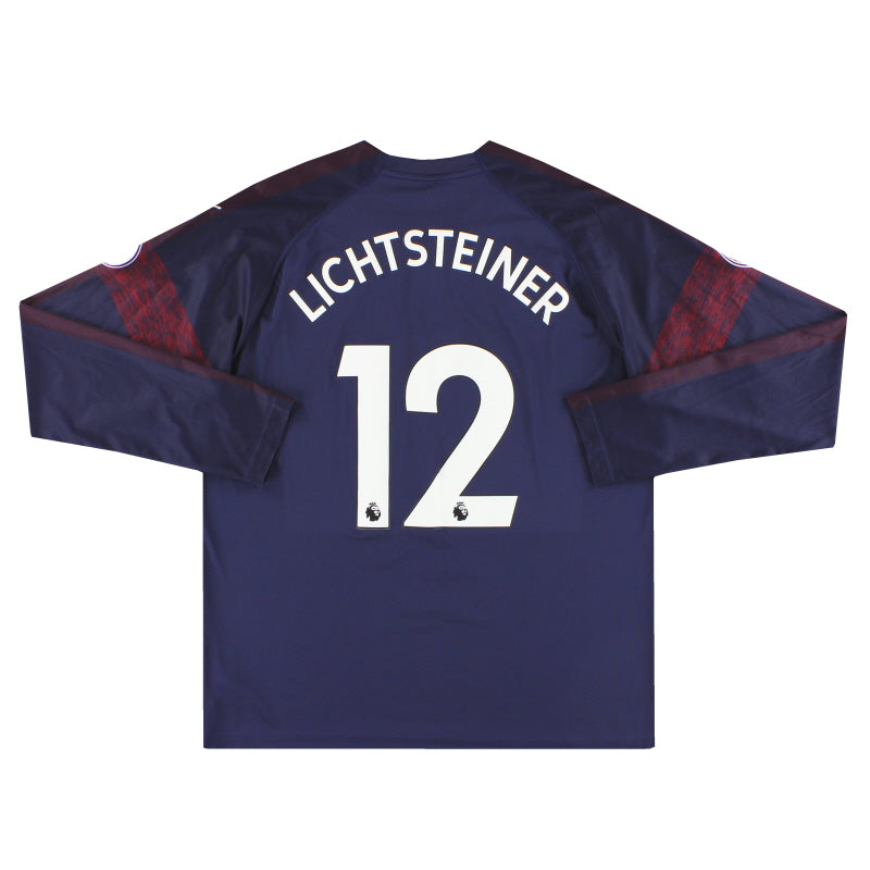 2018-19 Arsenal Puma Auswärtstrikot Lichtsteiner #12 Langarm XL