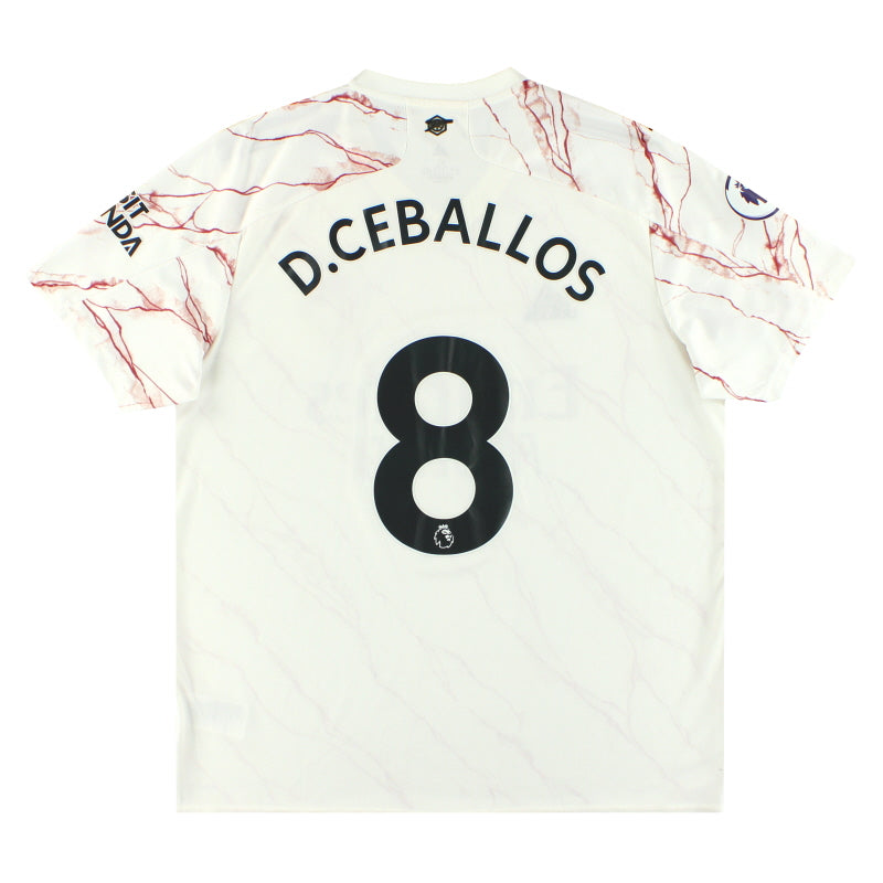 2020-21 Arsenal adidas Auswärtstrikot D. Ceballos #8 XL