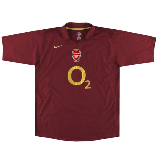 2005-06 Arsenal Nike Commemorative Highbury Home Shirt M