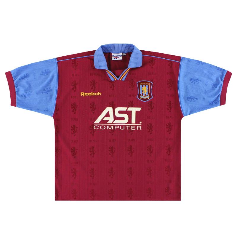 1995-97 Aston Villa Reebok Heimtrikot *Neuwertig* L