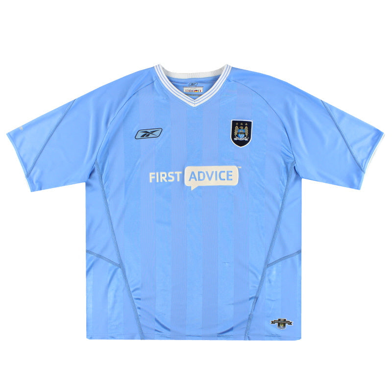 2003-04 Manchester City Reebok Heimtrikot XL