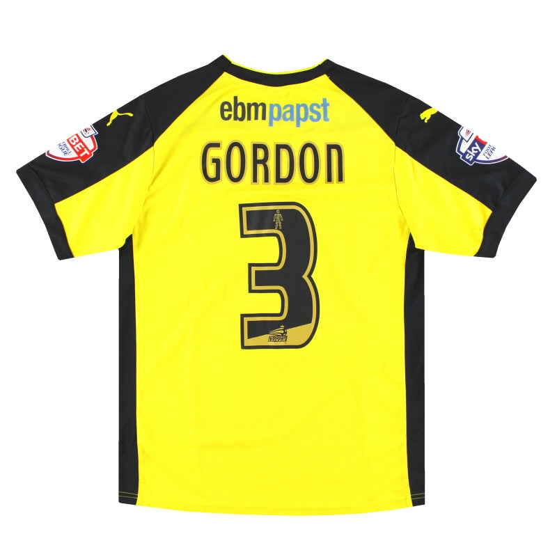 2014-15 Colchester United Puma Spielertrikot Auswärts Gordon #3 M