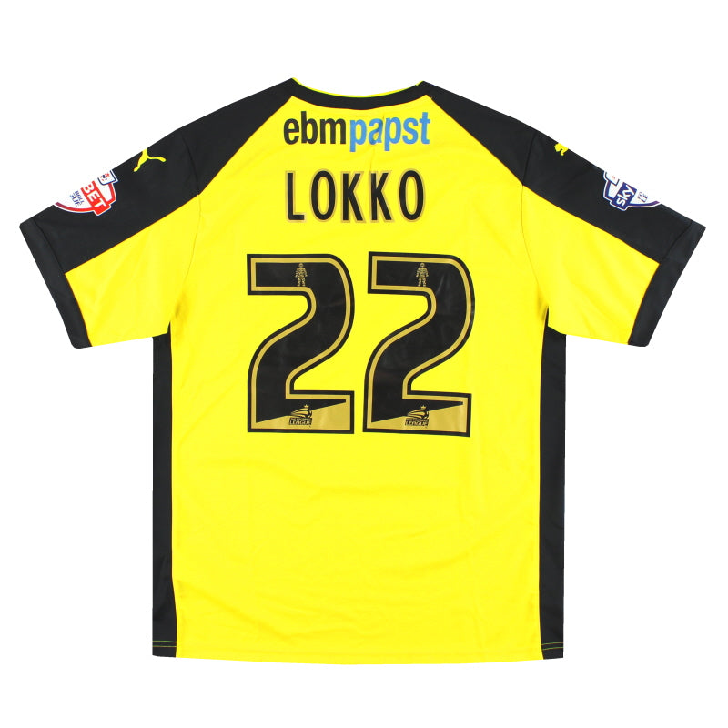 2014-15 Colchester United Puma Match Worn Auswärtstrikot Lokko #22 L