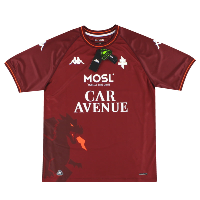 2025-26 FC Metz Kappa Kombat Heimtrikot *Neu mit Etikett* XL