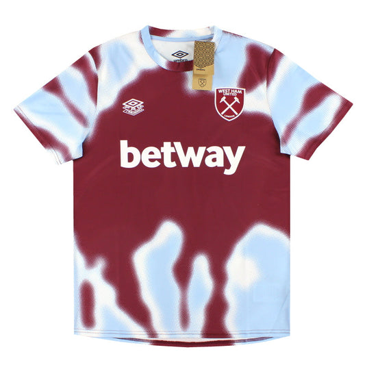 2024-25 West Ham Umbro Warm-Up Shirt *BNIB* M