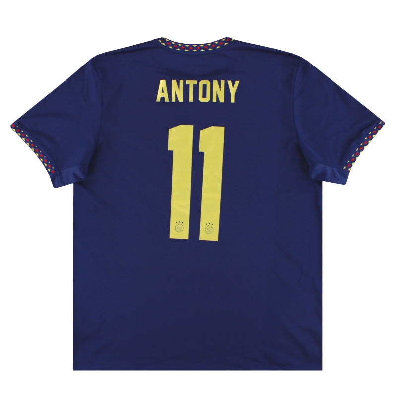 2022-23 Ajax adidas Auswärtstrikot Antony #11 *Neuwertig* XL