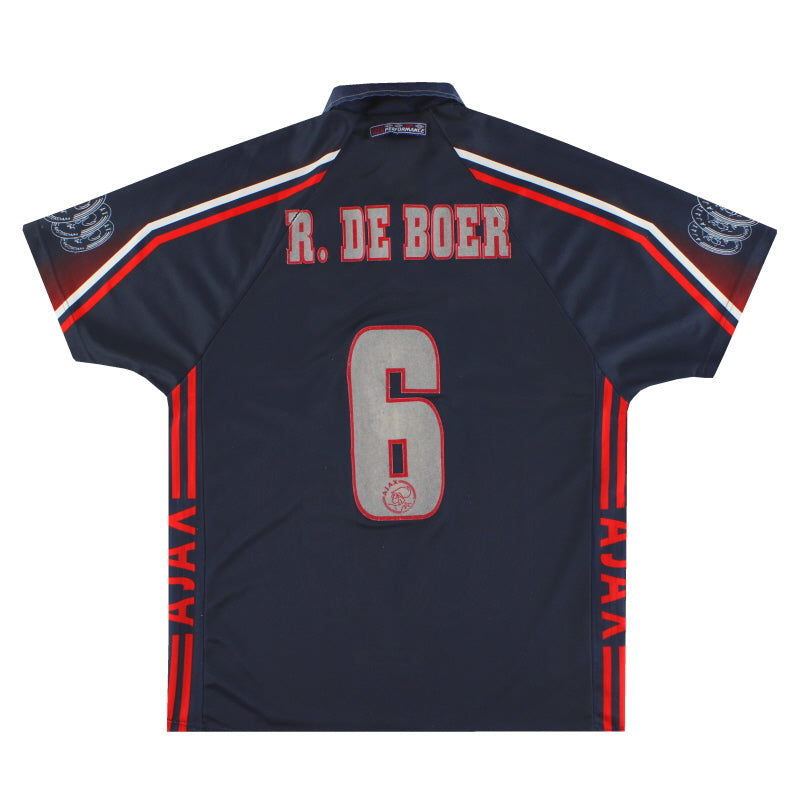 1997-98 Ajax Umbro Auswärtstrikot R.De Boer #6 L
