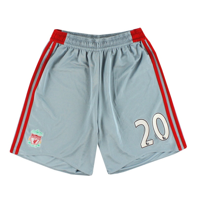 2008-10 Liverpool adidas Auswärtsshorts #20 M