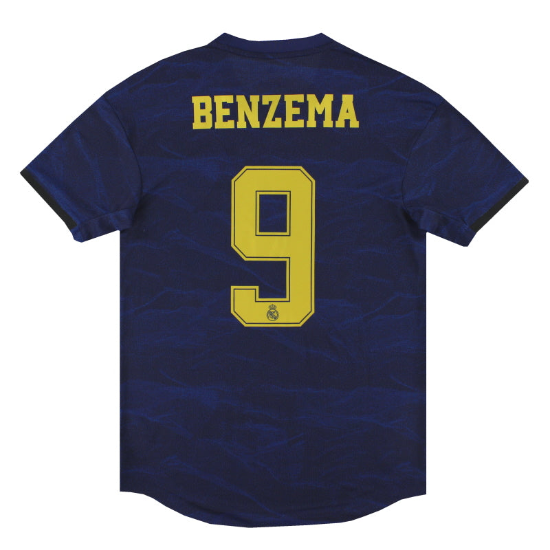 2019-20 Real Madrid adidas Authentic Auswärtstrikot Benzema #9 *m/Etiketten* M