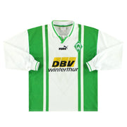 1996-97 Werder Bremen Puma Heimtrikot langarm