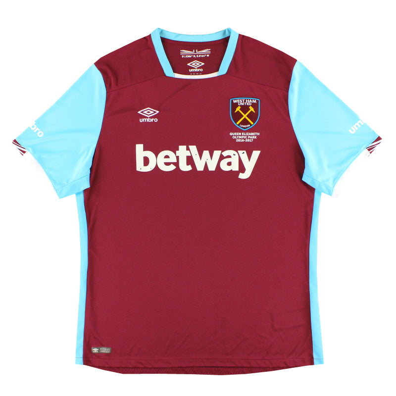 2016-17 West Ham Umbro Heimtrikot XXL